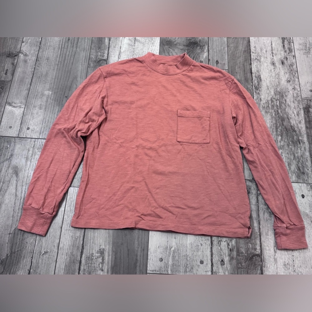 Madewell Mock Neck Long Sleeve Top XXS  Classic Casual